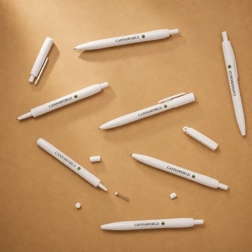 Bolígrafo blanco CannaWorld